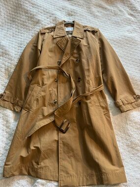 Old Navy Tan Water-Resistant Trench Coat
